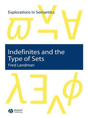 cover image of Indefinites and the Type of Sets